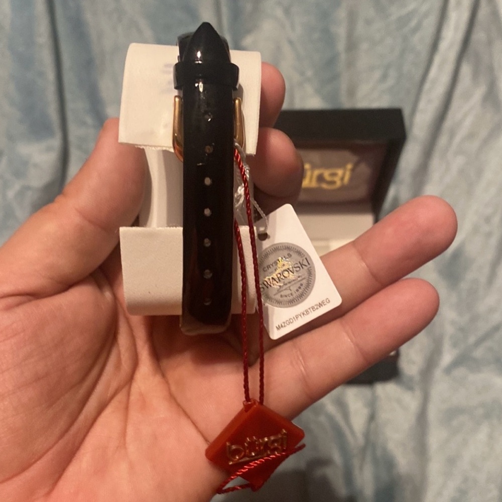 NWT Ladies luxury embedded Swarovski Krystals croc leather straps - Picture 3 of 12